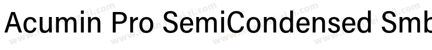 Acumin Pro SemiCondensed Smbd字体转换